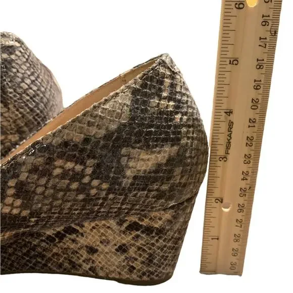 Vionic Wedge Heel Antonia Natural Snakeskin Orthotic Pump Size US 9 - Picture 6 of 6
